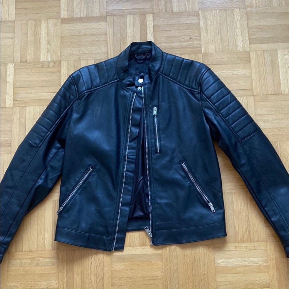 Men's Black Leather Jacket